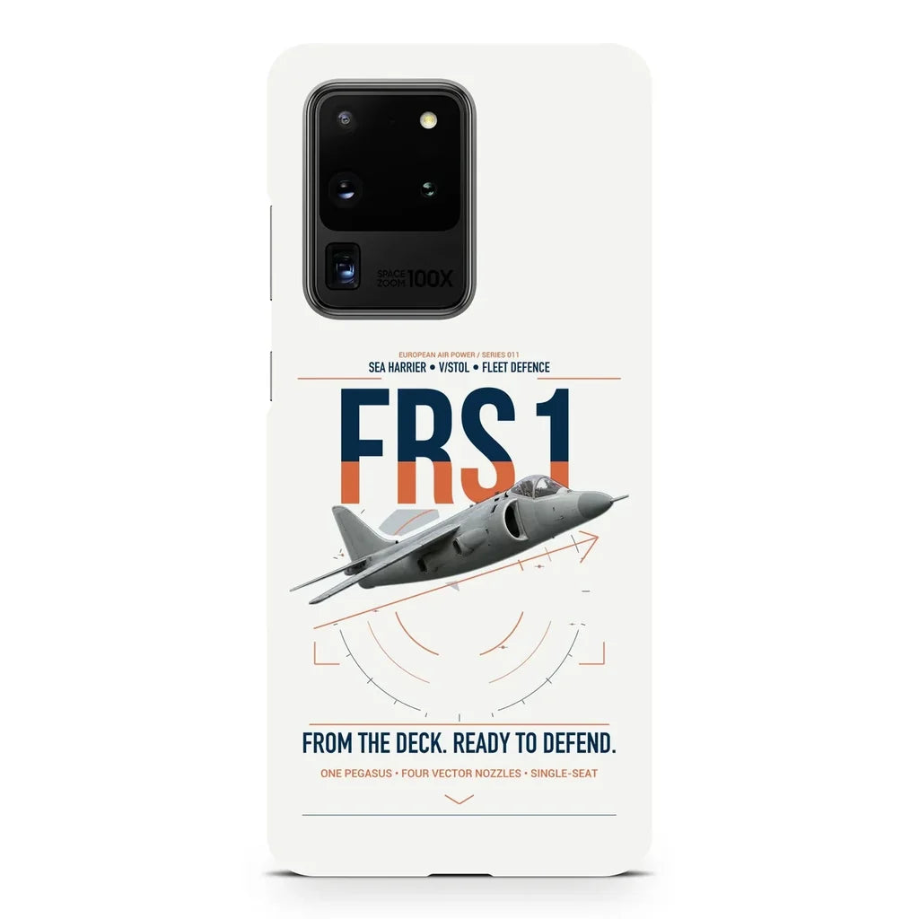 British Aerospace Sea Harrier FRS.1 design on samsung case - white