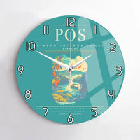 Thumbnail for Piarco International Airport POS Wall-Clock No-Frame - Turquoise