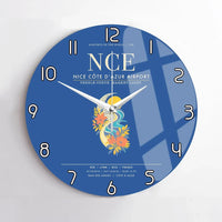 Thumbnail for Nice Cote dAzur Airport NCE Wall-Clock No-Frame - Blue