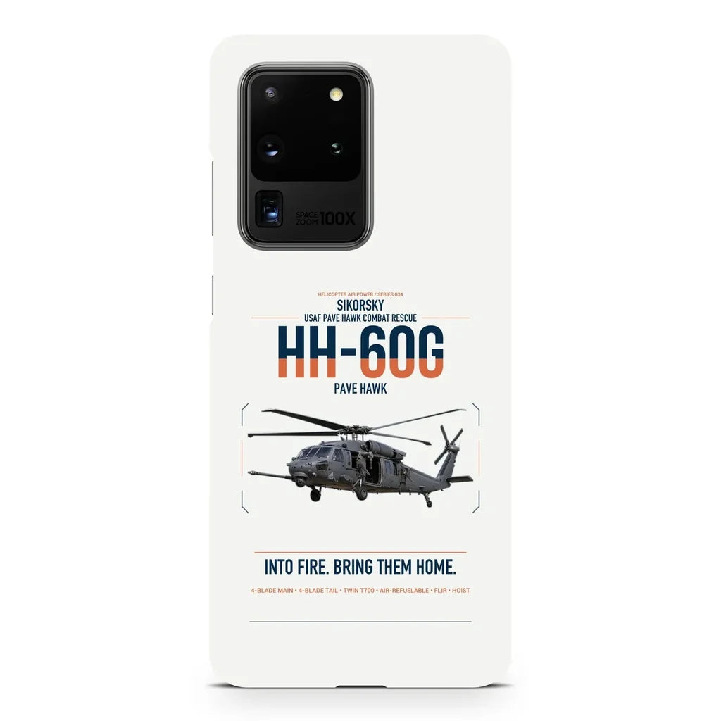 Sikorsky HH-60G Pave Hawk design on samsung case - white