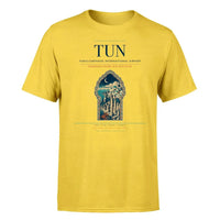 Thumbnail for Tunis-Carthage International Airport (TUN) T-Shirt single-side front print in Yellow | tunis-carthage-international-airport-tun-double-side-t-shirt