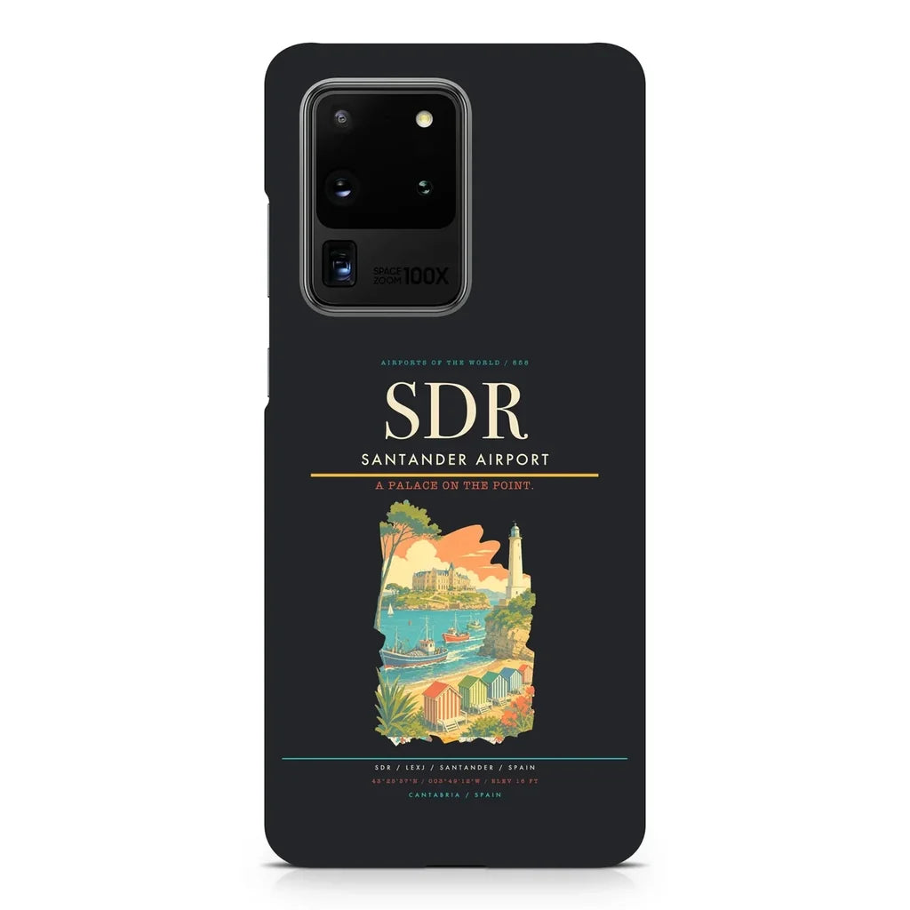 Santander Airport SDR design on samsung case - black