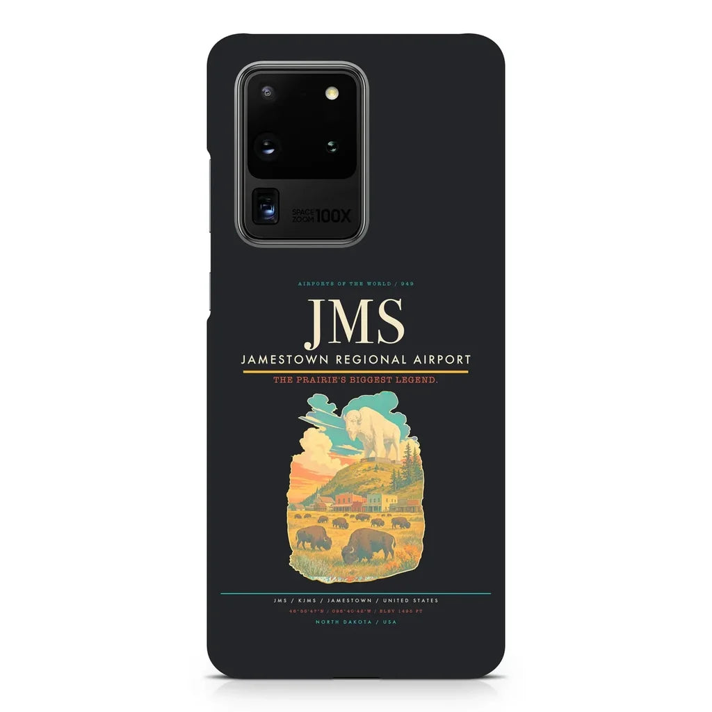 Jamestown Regional Airport JMS design on samsung case - black