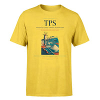 Thumbnail for Vincenzo Florio Airport Trapani-Birgi (TPS) T-Shirt single-side front print in Yellow | vincenzo-florio-airport-trapani-birgi-tps-double-side-t-shirt