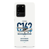 Thumbnail for Cessna 162 Skycatcher design on samsung case - white