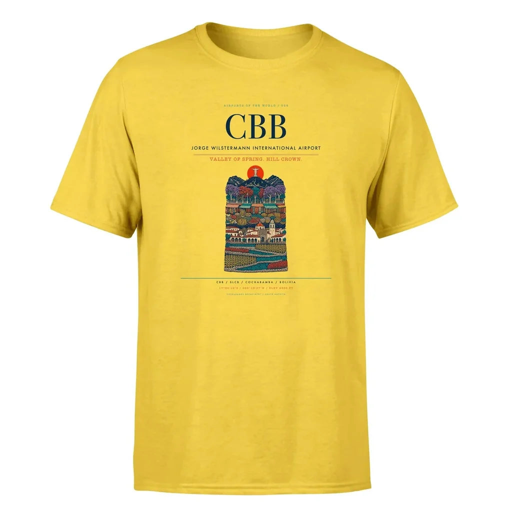 Cochabamba Airport (CBB) Premium T-Shirt Yellow