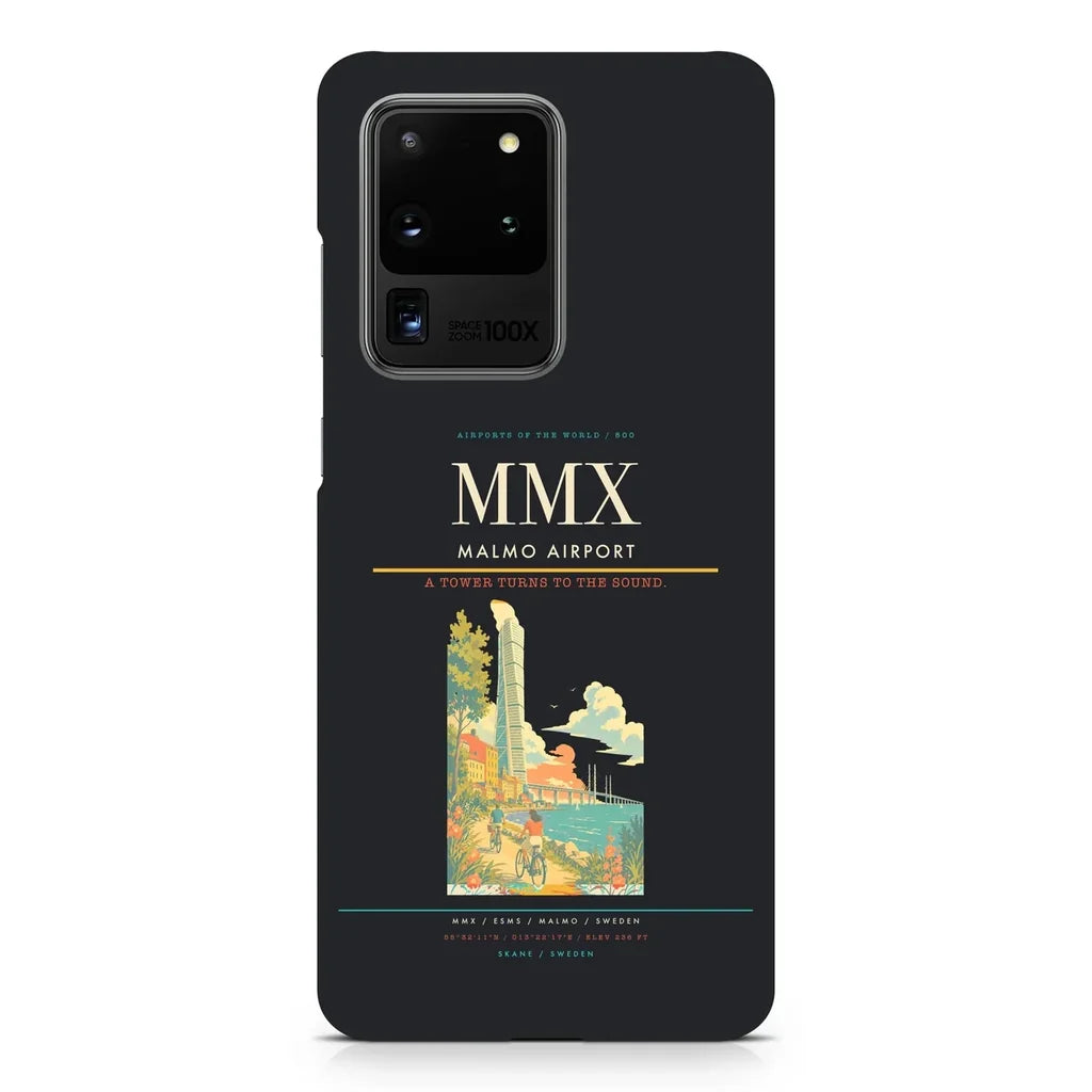 Malmo Airport MMX design on samsung case - black