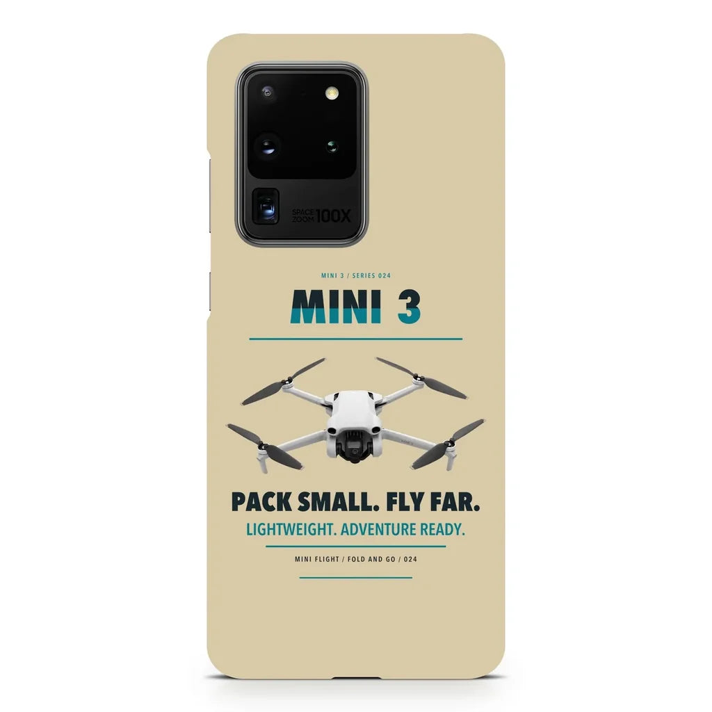 DJI Mini 3 design on samsung case - beige