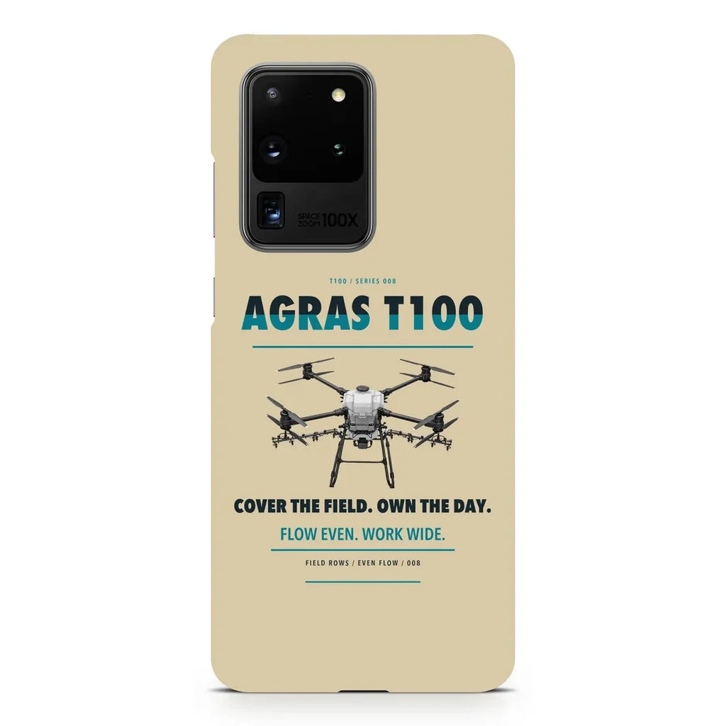 DJI Agras T100 design on samsung case - beige
