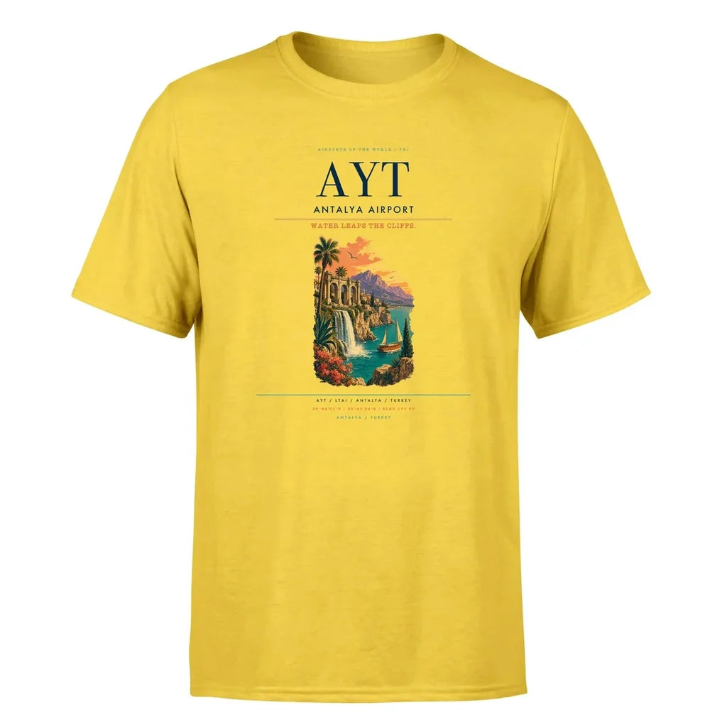 Antalya Airport (AYT) Premium T-Shirt Yellow