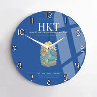 Thumbnail for Phuket International Airport HKT Wall-Clock No-Frame - Blue