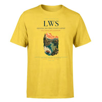 Thumbnail for Lewiston–Nez Perce County Airport (LWS) T-Shirt single-side front print in Yellow | lewistonnez-perce-county-airport-lws-double-side-t-shirt