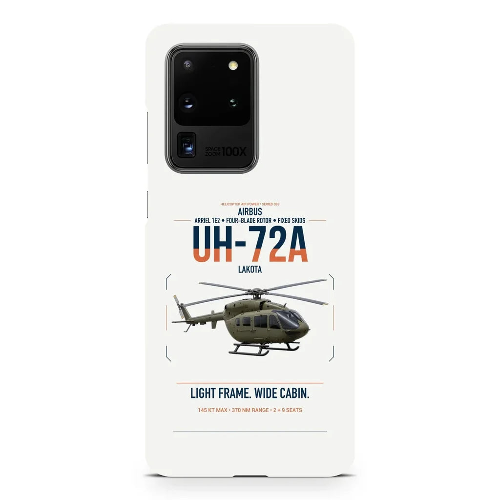 Airbus UH-72A Lakota design on samsung case - white