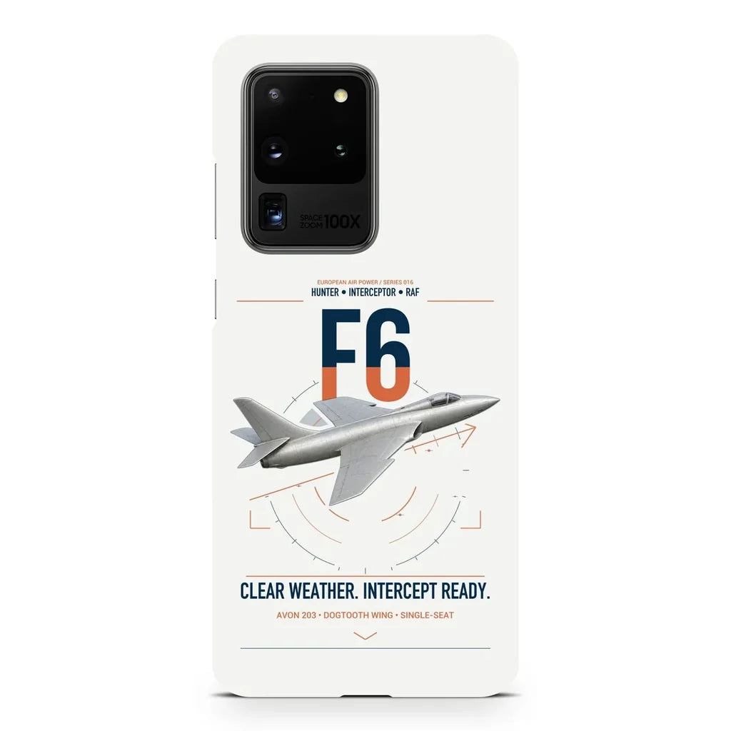 Hawker Hunter F6 design on samsung case - white