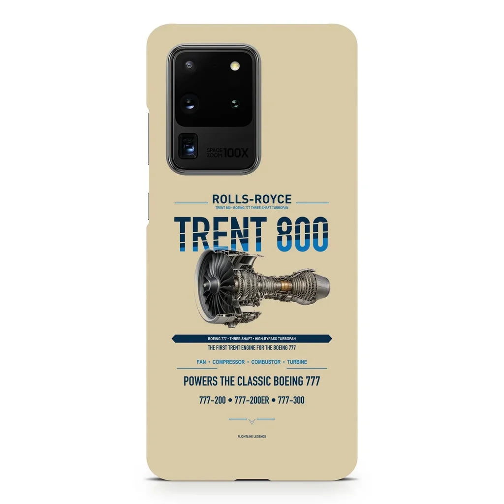 TRENT 800 design on samsung case - beige