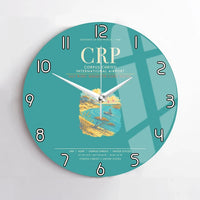 Thumbnail for Corpus Christi International Airport CRP Wall-Clock No-Frame - Turquoise