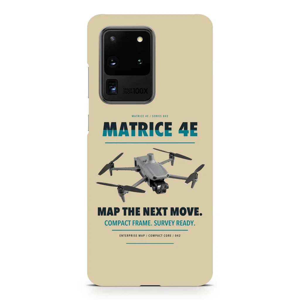 DJI Matrice 4E design on samsung case - beige