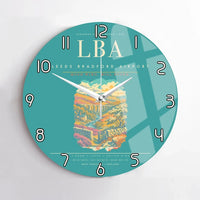 Thumbnail for Leeds Bradford Airport LBA Wall-Clock No-Frame - Turquoise