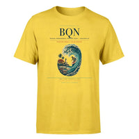 Thumbnail for Rafael Hernández Airport (BQN) T-Shirt single-side front print in Yellow | rafael-hernández-airport-bqn-double-side-t-shirt