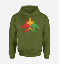 Thumbnail for Colourful 3 Airplanes Hoodie - view 5