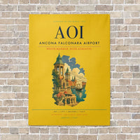 Thumbnail for Ancona Falconara Airport AOI - Canvas No Frame - Yellow