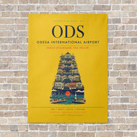 Thumbnail for Odesa International Airport ODS - Canvas No Frame - Yellow