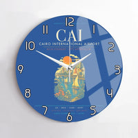 Thumbnail for Cairo International Airport CAI Wall-Clock No-Frame - Blue