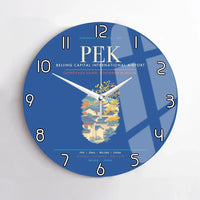 Thumbnail for Beijing Capital International Airport PEK Wall-Clock No-Frame - Blue