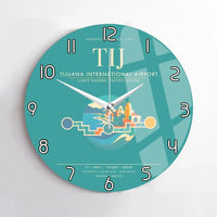 Thumbnail for Tijuana International Airport TIJ Wall-Clock No-Frame - Turquoise
