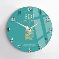 Thumbnail for Sendai Airport SDJ Wall-Clock No-Frame - Turquoise