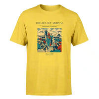 Thumbnail for VINTAGE G4121 - The Jet Set Arrival - Premium T-Shirt design on yellow premium t shirt