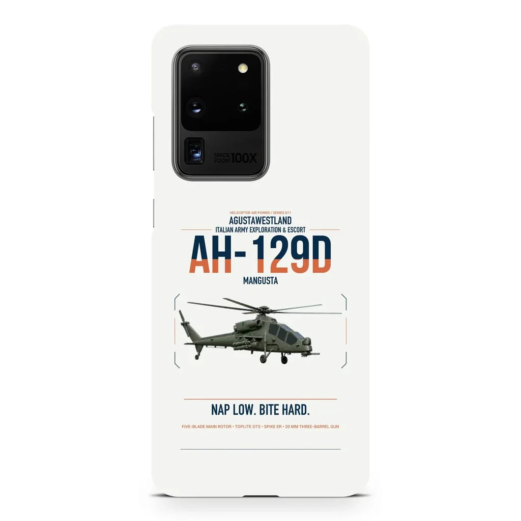 AgustaWestland AH-129D Mangusta design on samsung case - white