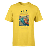Thumbnail for Kamloops Airport (YKA) T-Shirt single-side front print in Yellow | kamloops-airport-yka-double-side-t-shirt