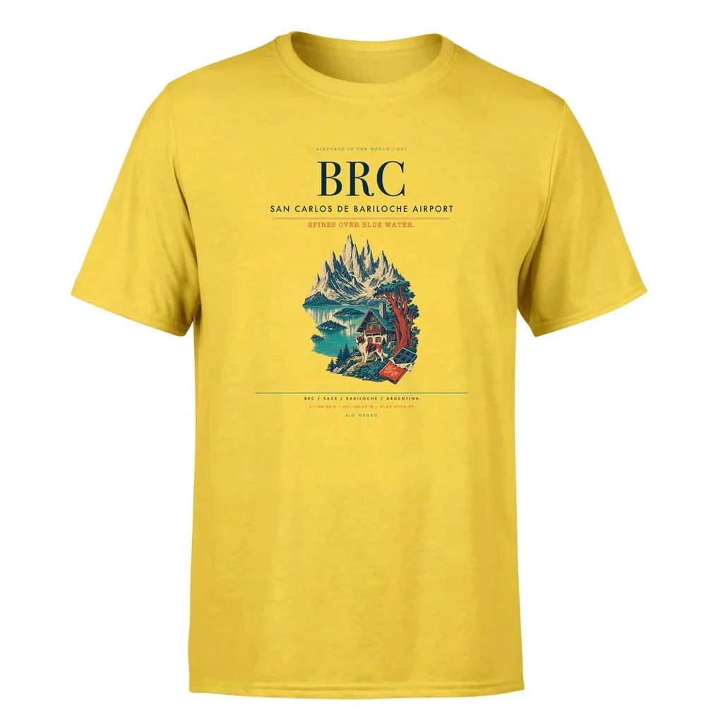 San Carlos de Bariloche Airport (BRC) Premium T-Shirt Yellow