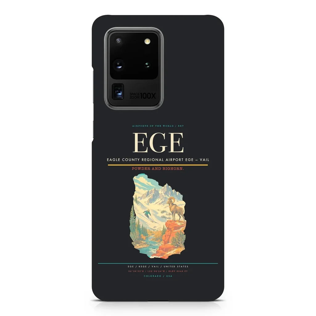 Eagle County Regional Airport EGE — Vail design on samsung case - black