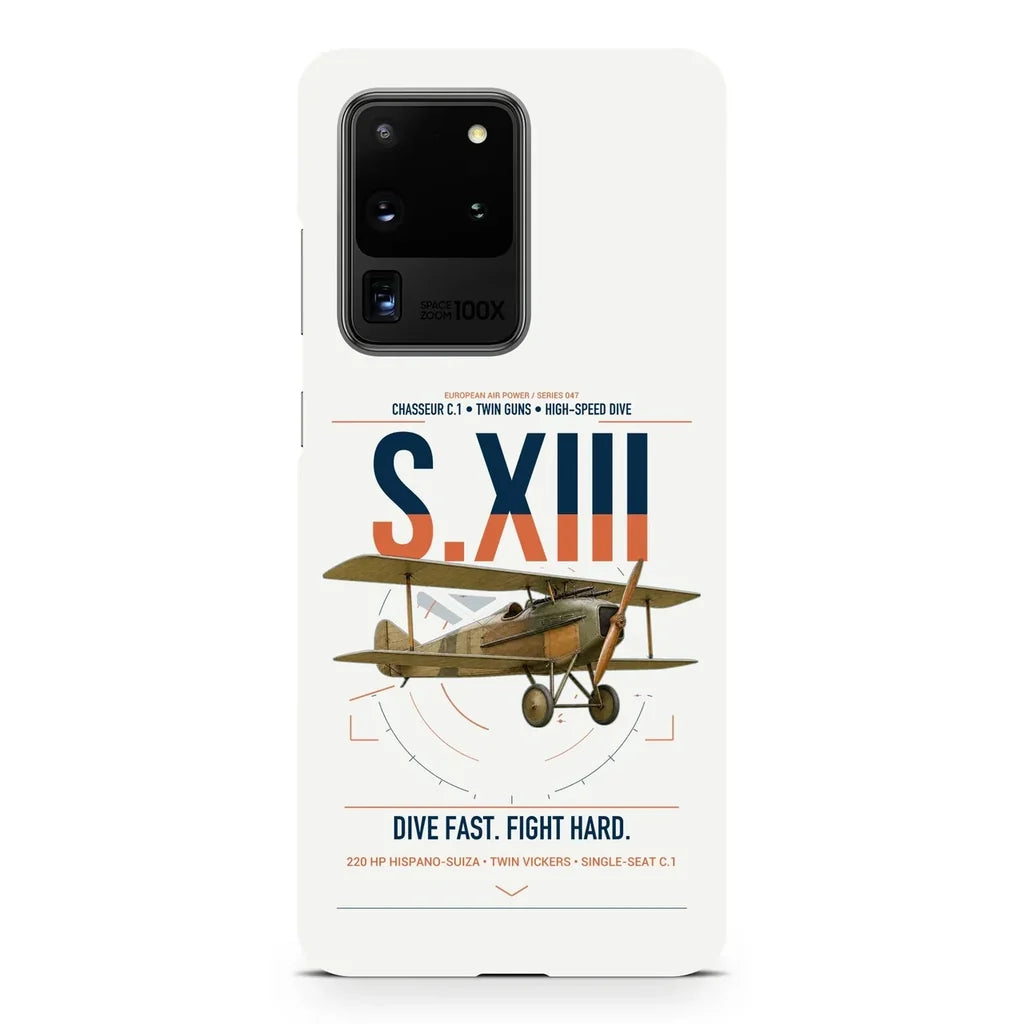 SPAD S.XIII C.1 design on samsung case - white