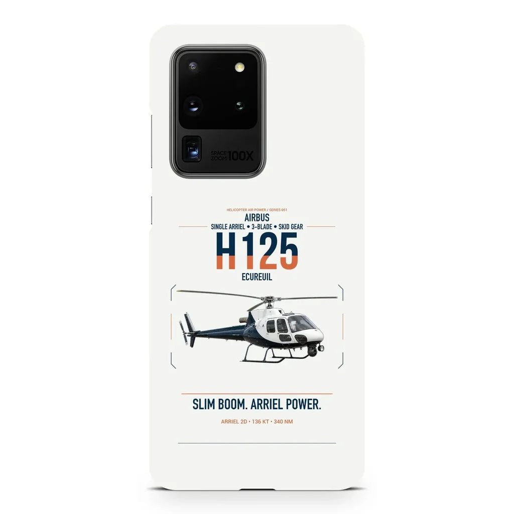 Airbus H125 design on samsung case - white