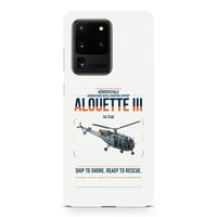 Thumbnail for Aérospatiale SA 316B Alouette III design on samsung case - white