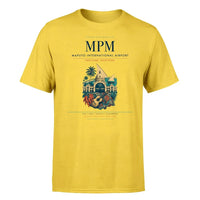 Thumbnail for Maputo International Airport (MPM) T-Shirt single-side front print in Yellow | maputo-international-airport-mpm-double-side-t-shirt