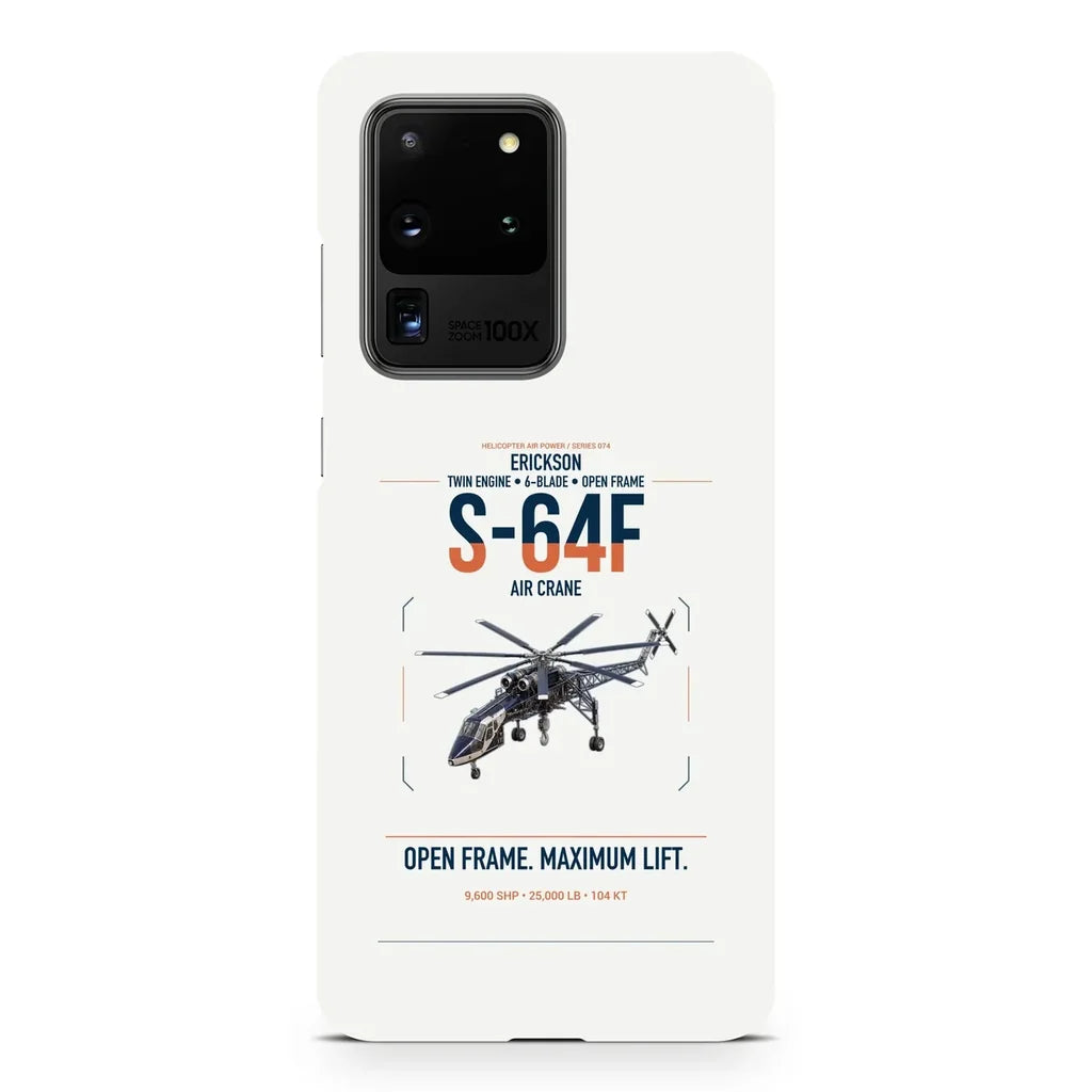 Erickson S-64F Air Crane design on samsung case - white