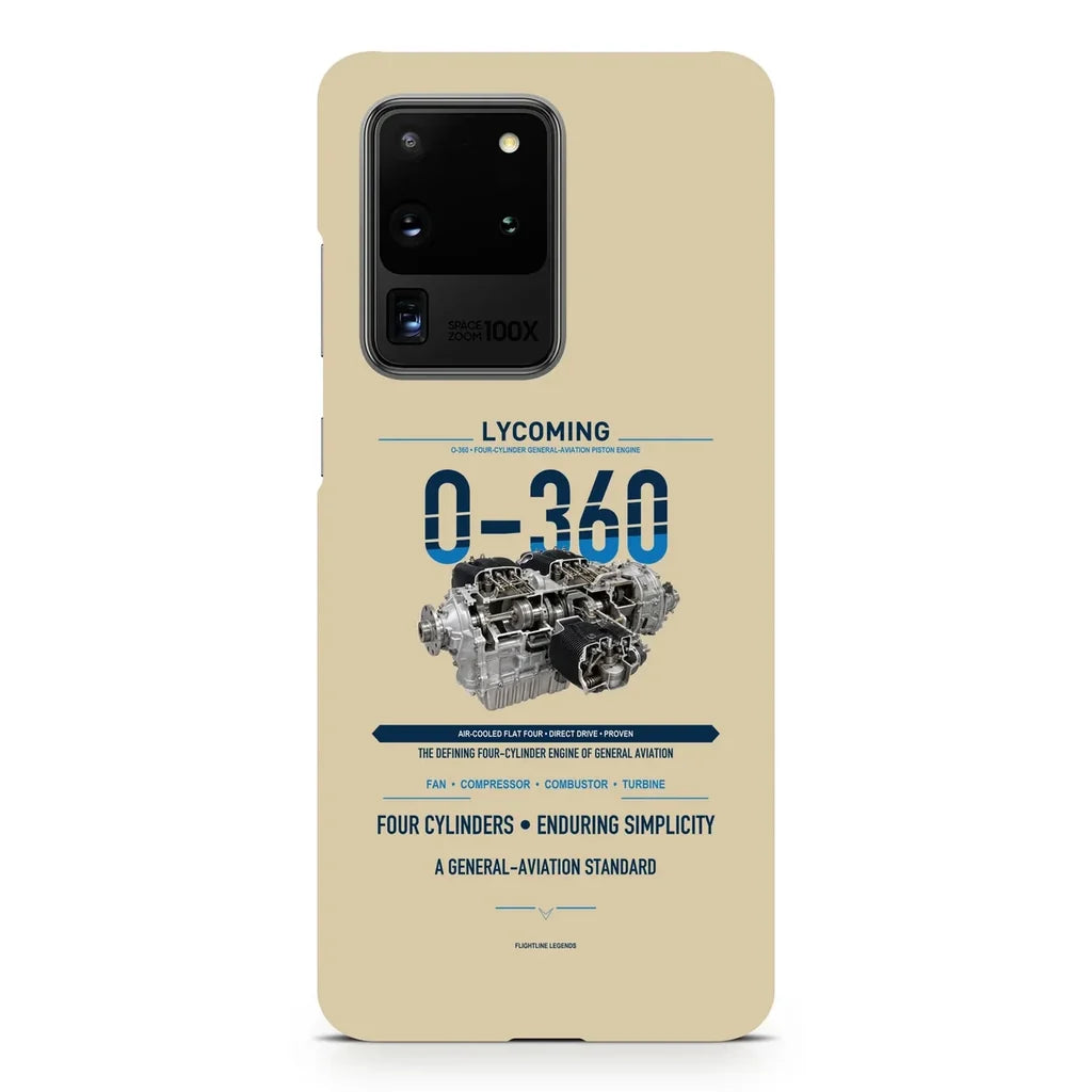 O-360 design on samsung case - beige