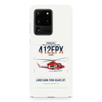 Thumbnail for SUBARU Bell 412EPX design on samsung case - white