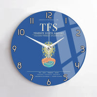 Thumbnail for Tenerife South Airport TFS Wall-Clock No-Frame - Blue