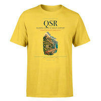 Thumbnail for Salerno Costa d'Amalfi Airport (QSR) T-Shirt single-side front print in Yellow | salerno-costa-damalfi-airport-qsr-double-side-t-shirt