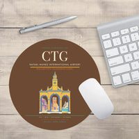 Thumbnail for Rafael Nunez International Airport CTG Mouse-Pad Round - Brown
