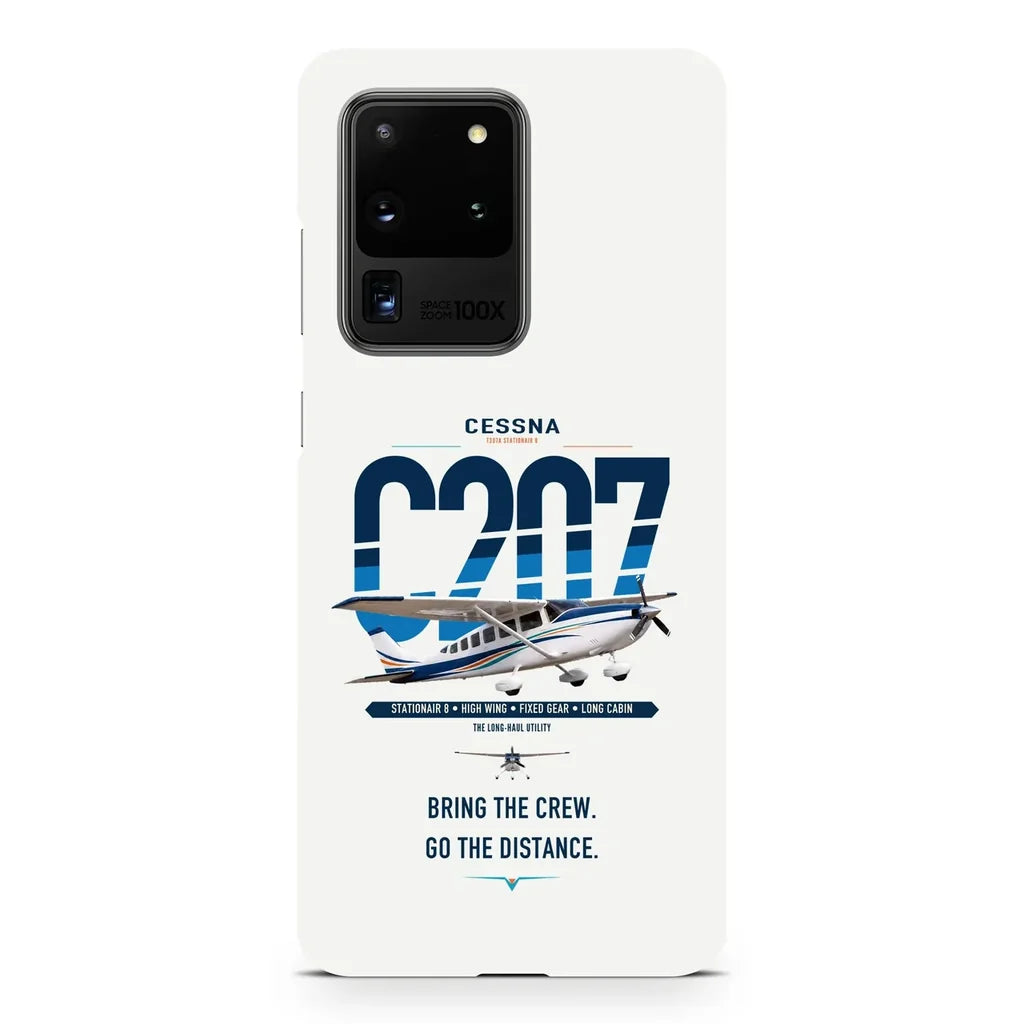 Cessna T207A Stationair 8 design on samsung case - white