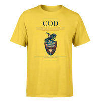 Thumbnail for Yellowstone Regional Airport (COD) T-Shirt single-side front print in Yellow | yellowstone-regional-airport-cod-double-side-t-shirt