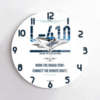 Thumbnail for LET L-410 UVP-E20 design on white no frame wall clock