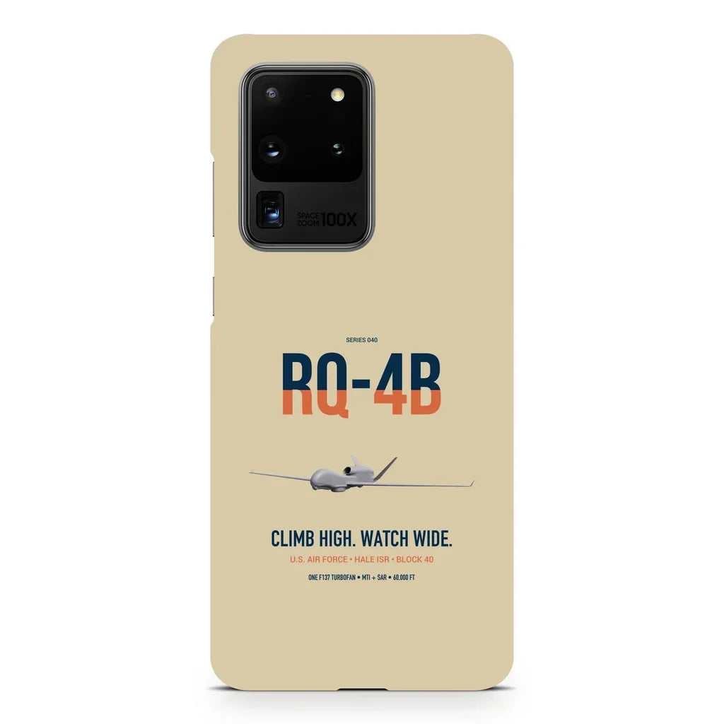 RQ-4B Global Hawk design on samsung case - beige