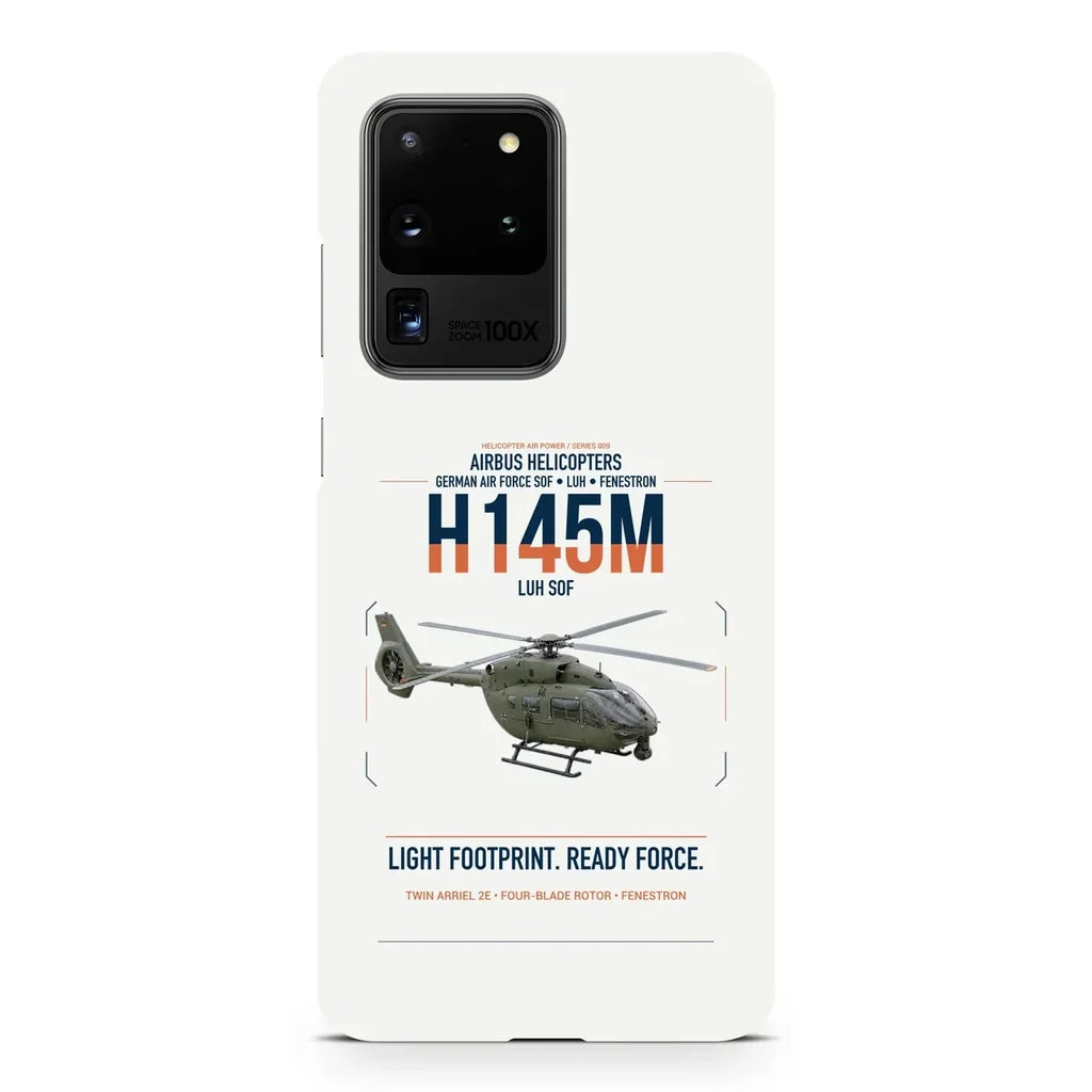 Airbus Helicopters H145M LUH SOF design on samsung case - white